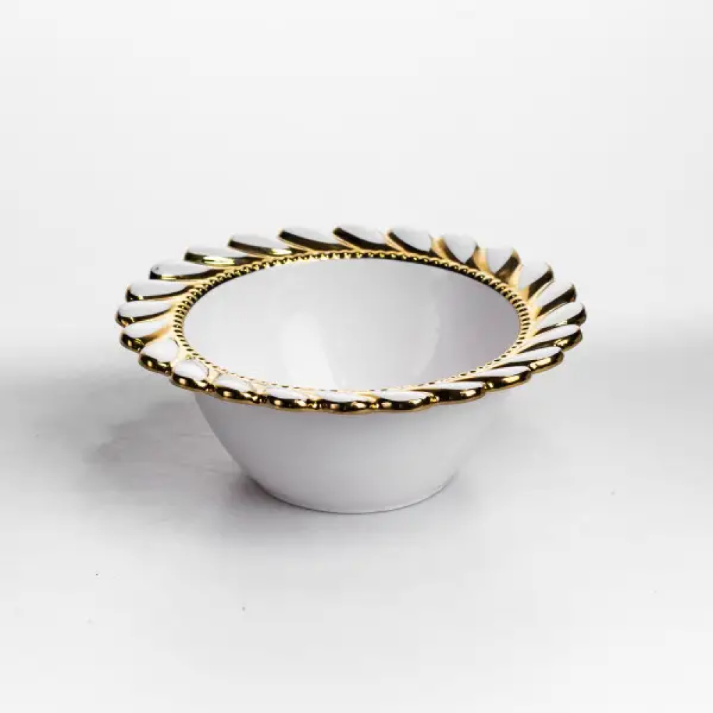 Изображение Тарелка глубокая Tiffany фарфоровая 25.5 см сервировочная ML2006 ИМ Light-Deco 1 