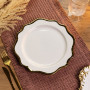 Изображение Тарелка десертная фарфоровая Antique White 20 см Yiwu HKPP-8 ИМ Light-Deco 1 