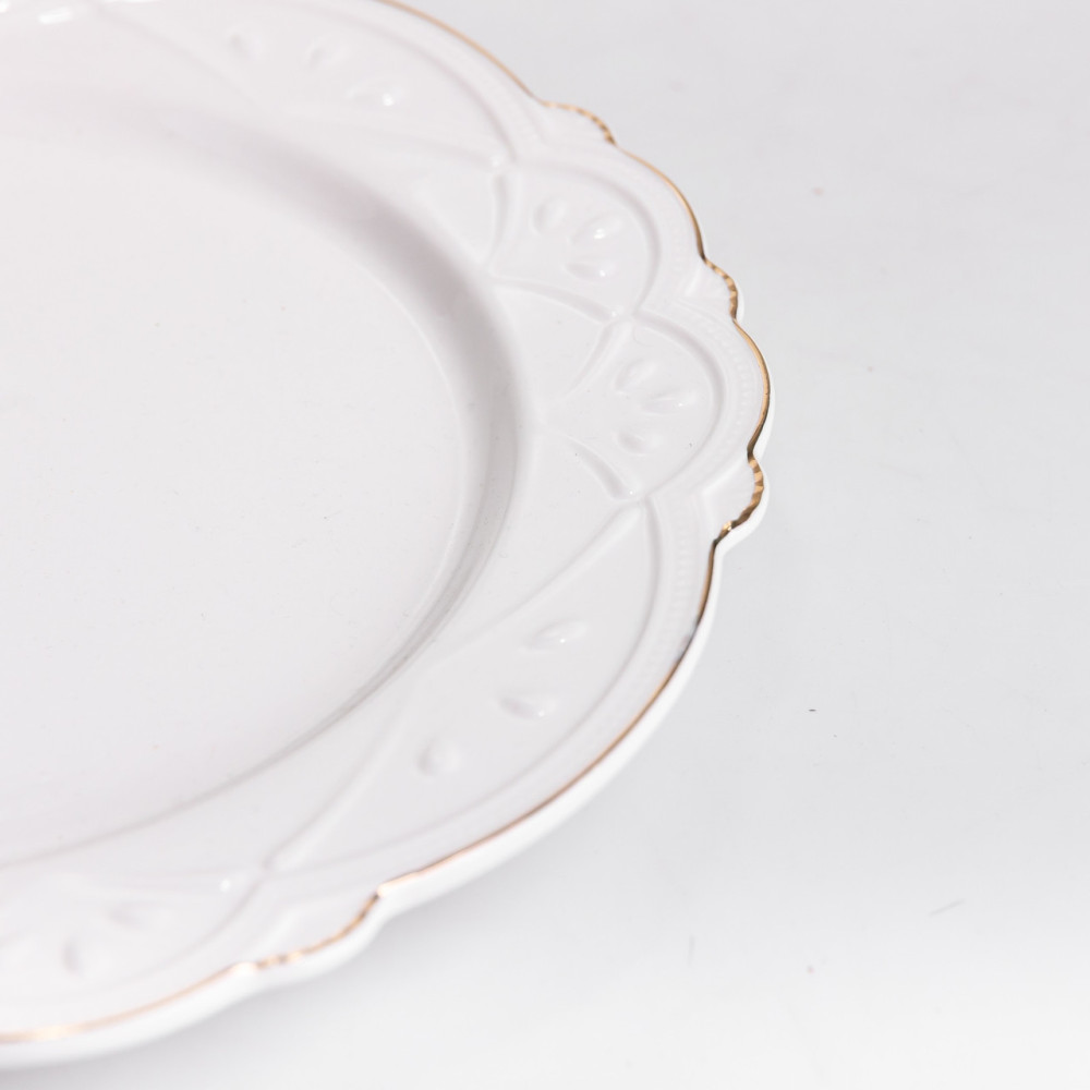 Зображення Тарелка сервировочная фарфоровая Pearl 26,5 см Yiwu HP-HK-C19 ИМ Light-Deco 3 