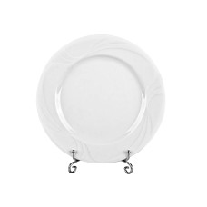 Тарілка плоска скляна Light House "Didim" біла 32см (39-083)