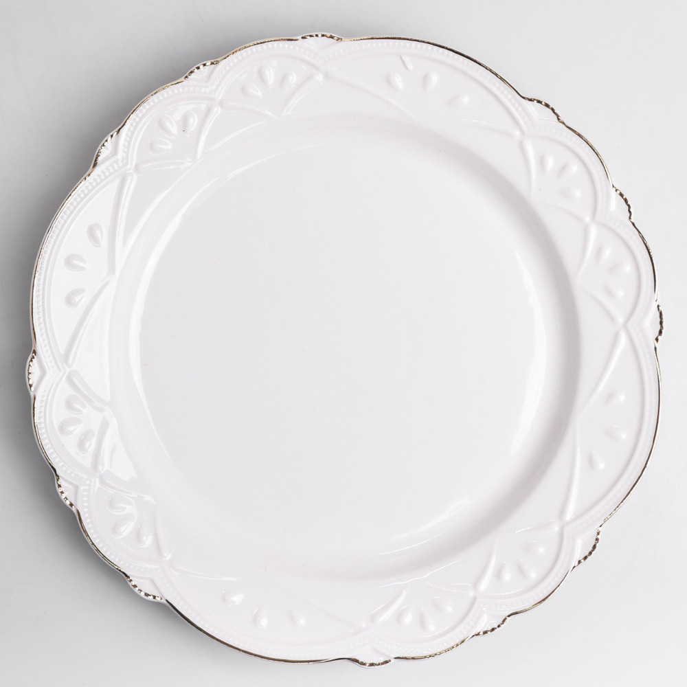 Изображение Тарелка десертная фарфоровая Pearl 20,5 см Yiwu HP-HK-C20 ИМ Light-Deco 