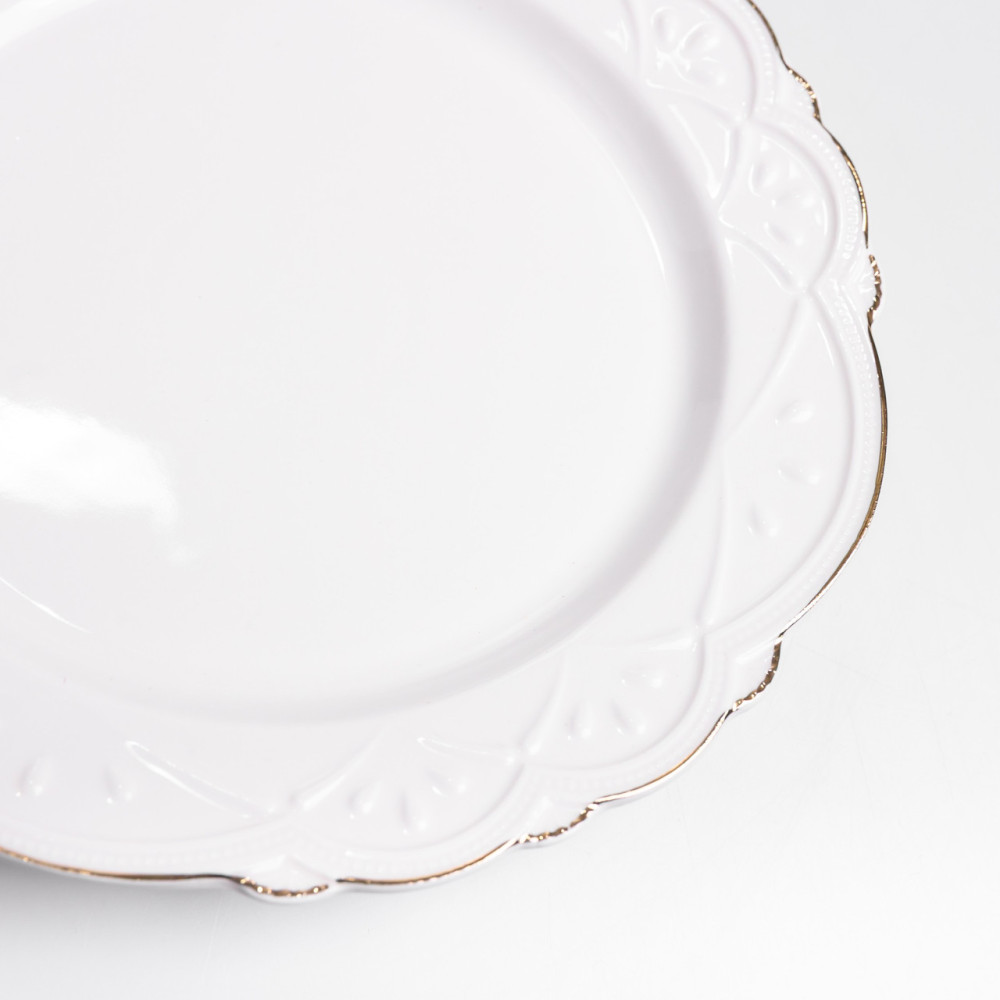 Изображение Тарелка десертная фарфоровая Pearl 20,5 см Yiwu HP-HK-C20 ИМ Light-Deco 3 