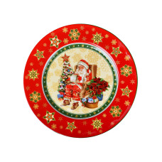 Тарілка фарфорова Light House "Merry christmas" біла 21 см (986-059)
