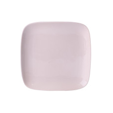 Тарелка обеденная квадратная из фарфора 20х20 см белая HP602