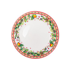 Тарілка фарфорова Light House "Merry christmas" біла 26 см (986-116)