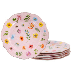 Набор из 6-и фарфоровых тарелок Lefard "Blossom" 21 см (922-082)