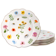 Набор из 6-и фарфоровых тарелок Lefard "Blossom" 21 см (922-083)