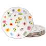 Изображение Набор из 6-и фарфоровых тарелок Lefard "Blossom" 21 см (922-083) ИМ Light-Deco 