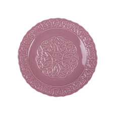 Тарілка фарфорова Lefard "Вінтаж" біла 27 рожева (823-054)