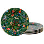 Изображение Набор из 6-и фарфоровых тарелок Lefard "Green Christmas" 19 см (922-071) ИМ Light-Deco 