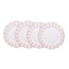 Набір тарілок hanna beige 4 шт 21 см Набір тарілок hanna beige 4 шт 21 см