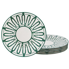 Набір з 6 фарфорових тарілок Lefard "Green line" 19 см (922-059)