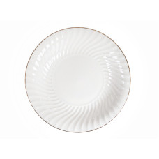 Тарілка супова порцелянова Lefard "меренга із золотом" 21,5 см (949-009-2)