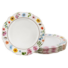Набор из 6-и фарфоровых тарелок Lefard "Blossom" 27 см (922-081)