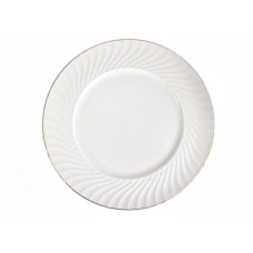 Тарілка фарфорова Lefard "меренга із золотом" 26см (949-009-1)