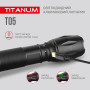Изображение Портативний світлодіодний ліхтарик TITANUM TLF-T05 300Lm 6500K ИМ Light-Deco 9 