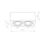 Изображение Точечный светильник Nowodvorski 9472 Box GU10, ES111 2x15W IP20 Wh ИМ Light-Deco 1 