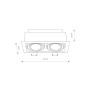 Изображение Точечный светильник Nowodvorski 9574 Downlight GU10, ES111 2x15W IP20 Wh ИМ Light-Deco 1 