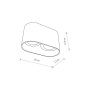 Изображение Точечный светильник Nowodvorski 9240 Oval GU10 2x75W IP20 Bl ИМ Light-Deco 1 
