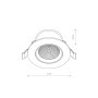 Изображение Точечный светильник Nowodvorski 10552 Egina LED 1x10W 4000K 750Lm IP20 Wh ИМ Light-Deco 3 