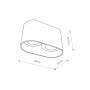 Изображение Точечный светильник Nowodvorski 9241 Oval GU10 2x75W IP20 Wh ИМ Light-Deco 1 