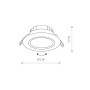 Изображение Точечный светильник Nowodvorski 8988 Eol LED 1x5W 3000K 350Lm IP44 Wh ИМ Light-Deco 1 