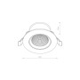 Изображение Точечный светильник Nowodvorski 10556 Egina LED 1x15W 4000K 1200Lm IP20 Wh ИМ Light-Deco 3 