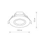 Изображение Точечный светильник Nowodvorski 8992 Helios LED 1x5W 4000K 300Lm IP44 Wh ИМ Light-Deco 1 