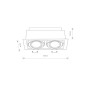 Изображение Точечный светильник Nowodvorski 9570 Downlight GU10, ES111 2x15W IP20 Bl ИМ Light-Deco 1 