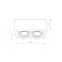 Изображение Точечный светильник Nowodvorski 9470 Box GU10, ES111 2x15W IP20 Bl ИМ Light-Deco 1 