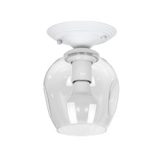 Люстра стельова Light House LS-18142F-1 WH+CL біла, плафон білий 