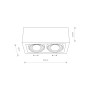 Изображение Точечный светильник Nowodvorski 7650 Box es111 GU10, ES111 2x15W IP20 Brown ИМ Light-Deco 2 