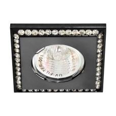 Світильник точковий вбудований Feron DL102-BK прозорий чорний