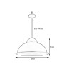 Зображення Світильник підвісний MSK Electric Industrial СП 3614 WH+CR ИМ Light-Deco 1 