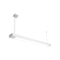 Світильник лінійний підвісний 125см MSK Electric Office під дві LED лампи G-13 SL-120-2T8 WH