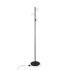 Підлоговий світильник Торшер Levistella 7529834-3 BLACK чорний плафон білий