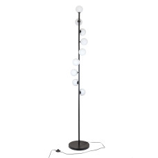 Світильник підлоговий Торшер Levistella 7529834-9 BLACK чорний плафон білий