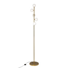 Торшер світильник підлоговий Levistella 7529834-5 BRONZE бронза плафон білий