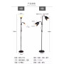 Изображение Торшер сучасний VALESO 5021-2 BK+WT на 2 плафони ИМ Light-Deco 1 