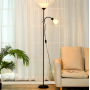 Изображение Торшер сучасний VALESO 5021-2 BK+WT на 2 плафони ИМ Light-Deco 4 