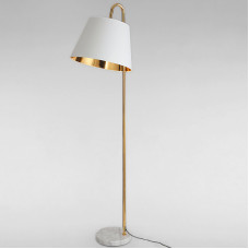 Торшер Light House LS-16261 WH білий + золото з абажуром