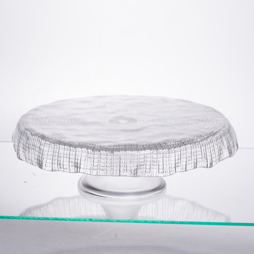 Изображение Тортовница стеклянная на ножке прозрачная Yiwu 64486-54 ИМ Light-Deco 
