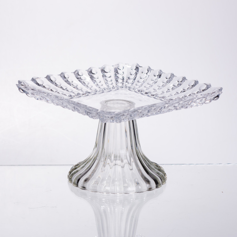 Изображение Тортовница стеклянная квадратная на ножке, 16×16 см 64486-17 ИМ Light-Deco 2 