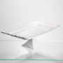 Зображення Тортовница на ножке White Square 35.5*35.5 см фарфоровая квадратная Yiwu 120-YH-HG060 ИМ Light-Deco 2 