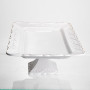 Зображення Тортовница на ножке White Square 35.5*35.5 см фарфоровая квадратная Yiwu 120-YH-HG060 ИМ Light-Deco 3 
