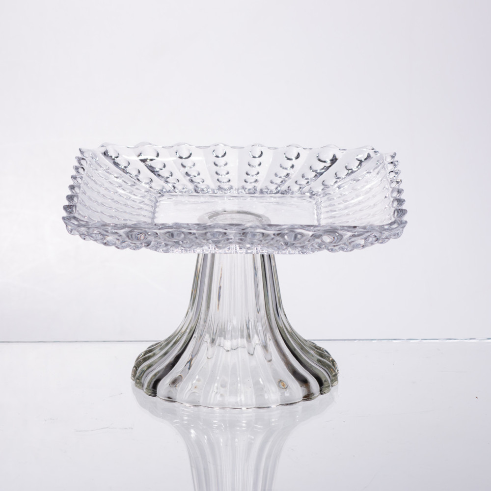 Изображение Тортовница стеклянная квадратная на ножке, 16×16 см 64486-17 ИМ Light-Deco 