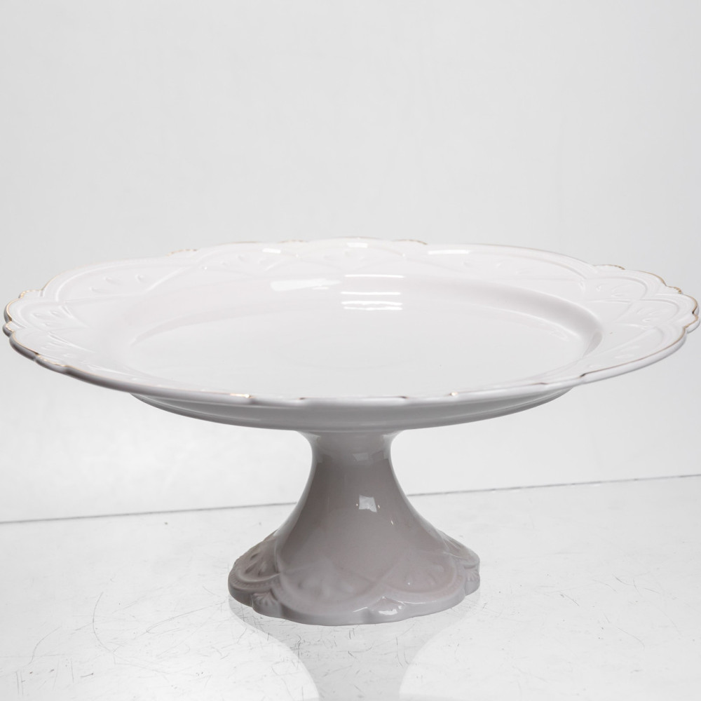 Зображення Тортовница фарфоровая Pearl 25,5 см Yiwu 120-YH-HG044 ИМ Light-Deco 