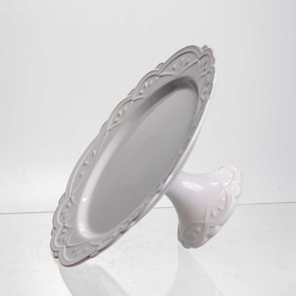 Зображення Тортовница фарфоровая Pearl 25,5 см Yiwu 120-YH-HG044 ИМ Light-Deco 2 