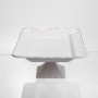 Зображення Тортовница на ножке White Square 25.5*25.5 см фарфоровая квадратная Yiwu 120-YH-HG062 ИМ Light-Deco 3 