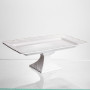 Зображення Тортовница на ножке White Square 30.5*30.5 см фарфоровая квадратная Yiwu 120-YH-HG061 ИМ Light-Deco 2 